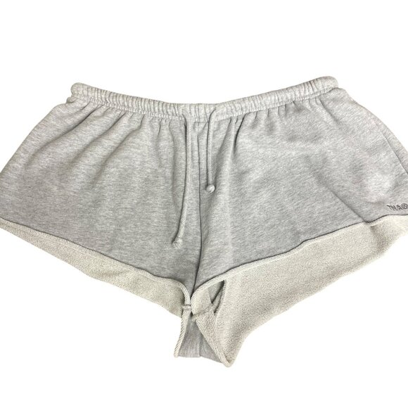 TNA Aritzia Sweatfleece Terry Fleece Sweat Shorts Gray Sz MED Lounge Casual - Picture 1 of 6